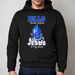 Buffalo Bills My Veins Jesus In My Hear Hoodie