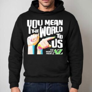 Carl Azuz You Mean The World To Us The World From To Az Logo Hoodie