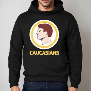 Caucasians Style Washington Commanders Logo Parody Hoodie
