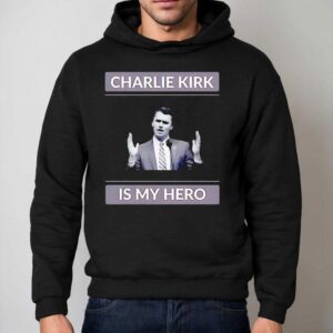 Charlie Kirk Is My Hero Usa Portrai Hoodie