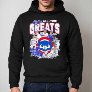 Chicago Cubs All Time Greats Legends Signatures Hoodie