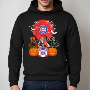 Chicago Cubs Chucky Freddy Krueger And Ghostface Horror Movie Halloween Hoodie