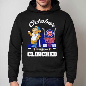 Chicago Cubs October Clinched Post Season Hoodie
