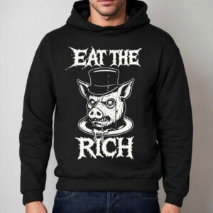 Eat The Rich Pig Head Hoodie