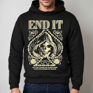 End It Never Looking Forward Always Looking Back Spade Reaper Hoodie