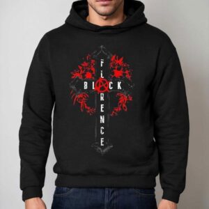Florence Black Cross Hoodie