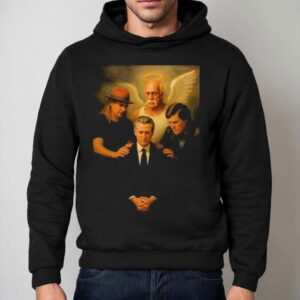 Gavin Newsom And Hulk Hogan Tucker Carlson The Chosen One A Fantastic Hoodie
