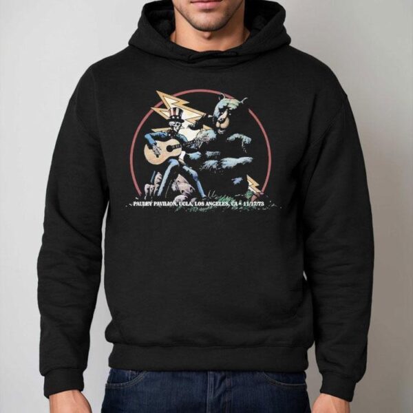 Grateful Dead Pauley Pavilion Ucla Los Angeles Ca Dave’s Picks Vol. 5 Skeleton Guitar Bear Shirt