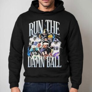 Green Bay Packers Chicago Bears Dallas Cowboys Minnesota Vikings Run The Damn Ball Hoodie