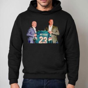 John Hynes Coach Not A Bust Marco Rossi Minnesota Wild Hockey Hoodie