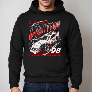Landon Huffman White Lightning No For Shamrock Motorsports Hoodie