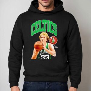 Larry Bird Boston Celtics Basketball Signature Hoodie