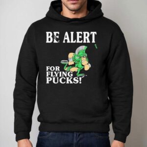 Michigan State Spartans Be Alert For Flying Pucks Hoodie
