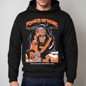 Power Of Kobe Event Dates With Anime Manga Character Style Punk Rock Hoodie