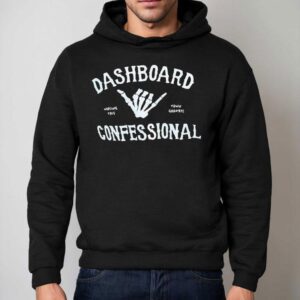 Skeleton Hand Dashboard Confessional Waving This Town Goodbye Hoodie
