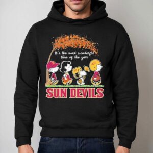 Snoopy The Peanuts Arizona State Sun Devils It S The Most Wonderful Time Of The Year Hoodie