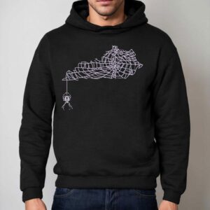 Spider Web Kentucky Shape Hoodie