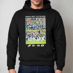 Walk Off Fg Block Jordan Philadelphia Eagles Vs Los Angeles Rams Football Hoodie