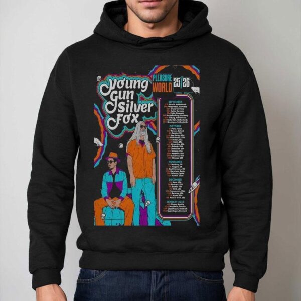 Young Gun Silver Fox Pleasure World Fall Tour 2026 Dates Shirt