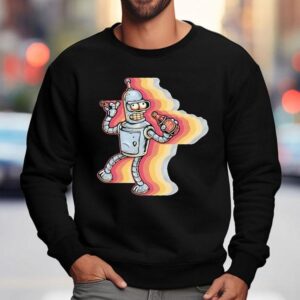 Bender From Futurama Sick Of Non Robots Sweatshirt