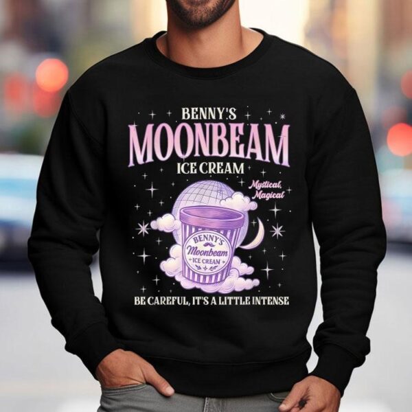 Benny’s Moonbeam Ice Cream Be Careful It’s A Little Intense Double Scoop Popsicle Shirt