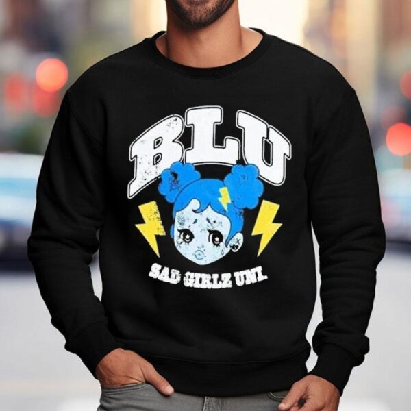 Blu Sad Girlz Uni Boyfriend Shirt