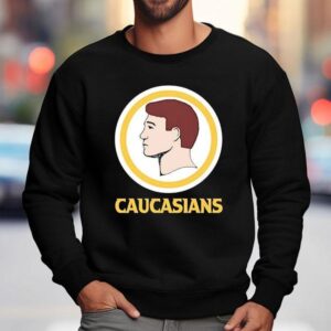 Caucasians Style Washington Commanders Logo Parody Sweatshirt