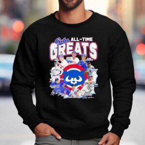 Chicago Cubs All Time Greats Legends Signatures Sweatshirt