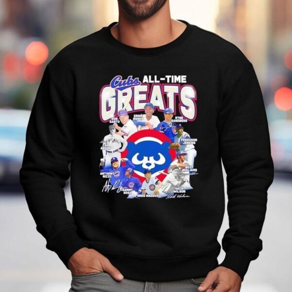 Chicago Cubs All-time Greats Legends Signatures Shirt