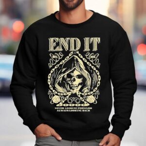 End It Never Looking Forward Always Looking Back Spade Reaper Sweatshirt