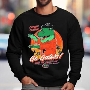 Florida Gators Chomp Chomp Living The Swamp Life Flogrown Rally Masco Sweatshirt
