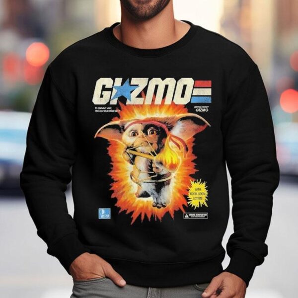 Gremlins 2 G.i. Zmo To Survive War You Gotta Become War Battle Ready Gizmo With Boom Boom Action Shirt