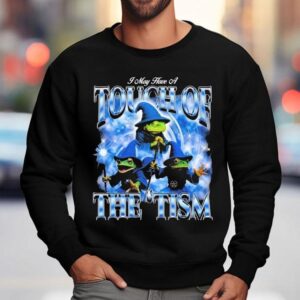 I May Have A Touch Of The Tism Frog Wizard Sweatshirt