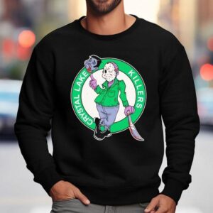 Jason Voorhees In The Style Of The Boston Celtics Logo Sweatshirt