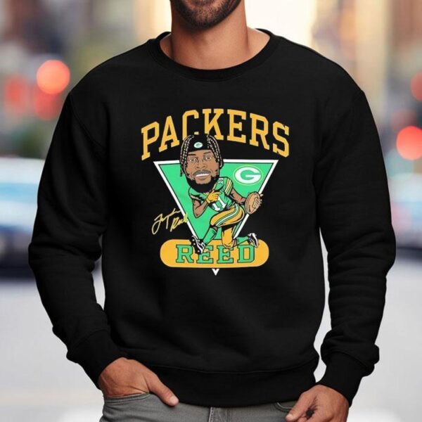 Jayden Reed Green Bay Packers Football Signature Cartoon Shirt
