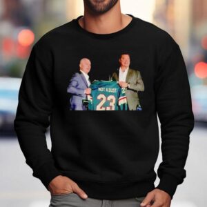 John Hynes Coach Not A Bust Marco Rossi Minnesota Wild Hockey Sweatshirt