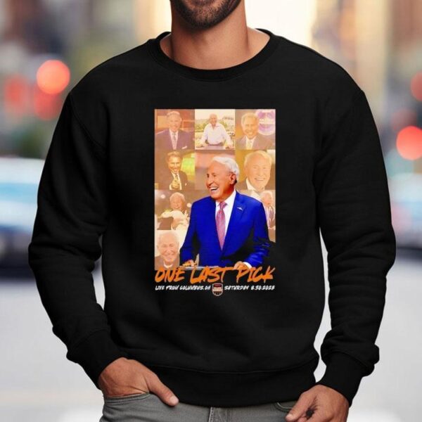Lee Corso One Last Pick Live From Columbus Oh Ohio State Buckeyes 2025 Shirt