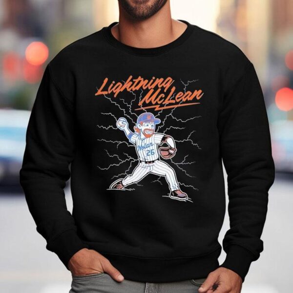 Lightning Nolan Mclean New York Mets Baseball Shirt