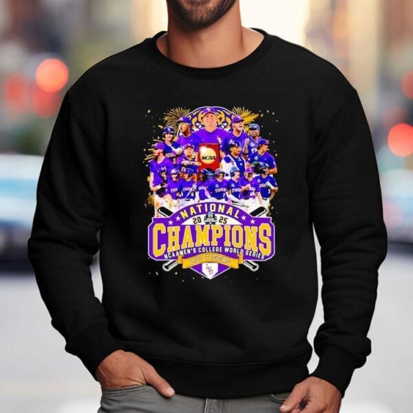 Lsu Tigers National Champions Ncaa Men’s College World Series Champions 2025 Shirt