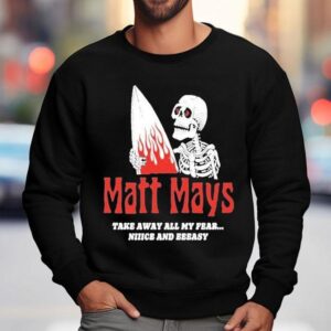 Matt Mays Take Away All My Fear Nice And Easy Skeleton Sweatshirt