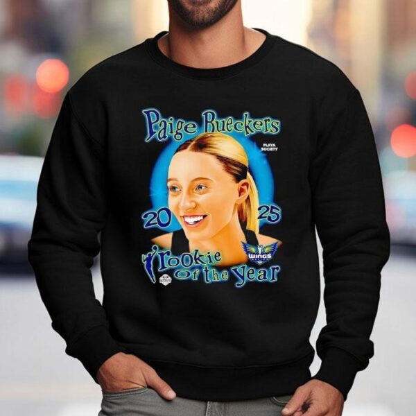 Paige Bueckers Dallas Wings Basketball Rookie Of The Year 2025 Shirt