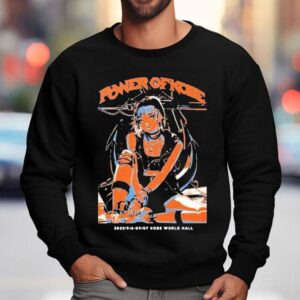 Power Of Kobe Event Dates With Anime Manga Character Style Punk Rock Sweatshirt
