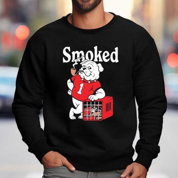 Smoked Georgia Bulldogs Beat Tennessee Volunrs Mascot Shirt