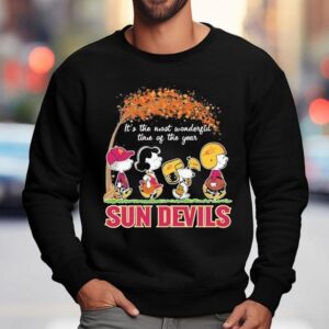 Snoopy The Peanuts Arizona State Sun Devils It S The Most Wonderful Time Of The Year Sweatshirt