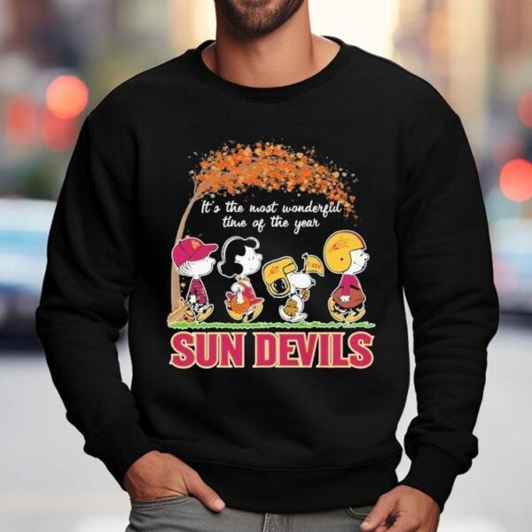 Snoopy The Peanuts Arizona State Sun Devils It’s The Most Wonderful Time Of The Year Shirt
