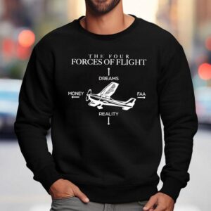 The Four Forces Of Flight Dreams Money Faa Reality Sweatshirt