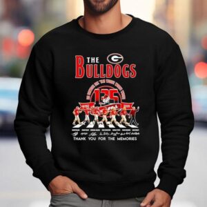 The Georgia Bulldogs Go Dawgs Sic Em Woof Woof Woof Thank For The Memories Signatures Sweatshirt