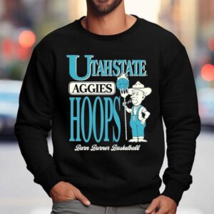 Utah State Aggies Barn Burner Farmer Hoops Sweatshirt