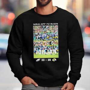 Walk Off Fg Block Jordan Philadelphia Eagles Vs Los Angeles Rams Football Sweatshirt