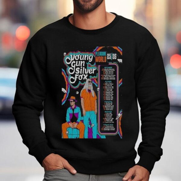 Young Gun Silver Fox Pleasure World Fall Tour 2026 Dates Shirt
